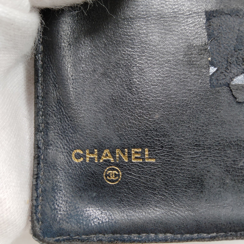 Chanel Long Wallet Black Caviarskin