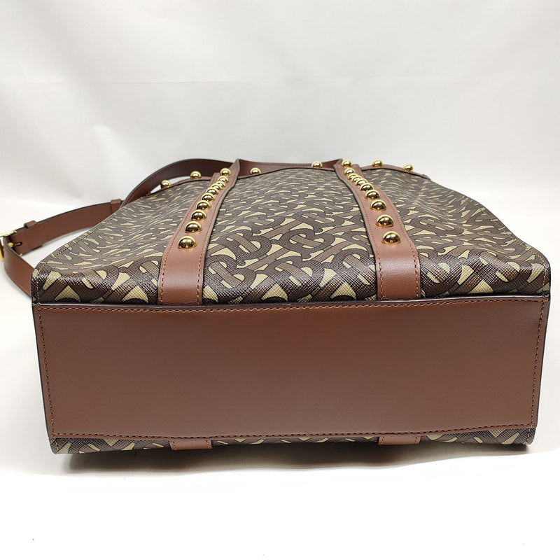Burberry Hand Bag Brown Pvc