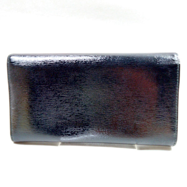 Gucci Long Wallet Black Patent Leather