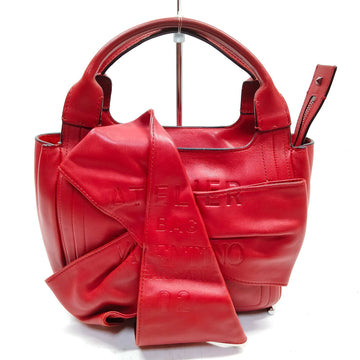 Valentino Garavani Hand Bag Red Leather