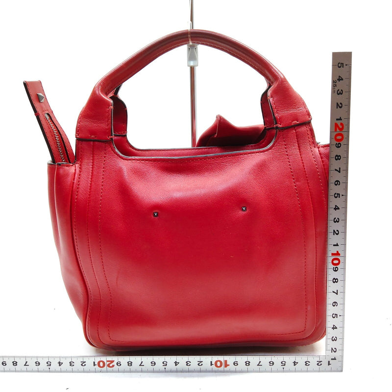 Valentino Garavani Hand Bag Red Leather