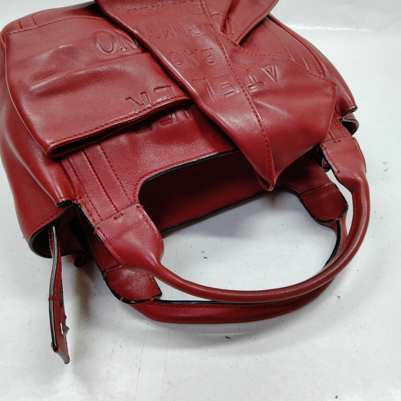 Valentino Garavani Hand Bag Red Leather