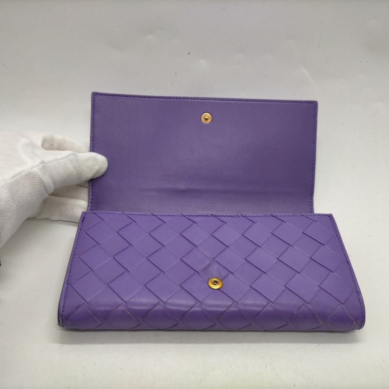 Bottega Veneta Long Wallet Purple