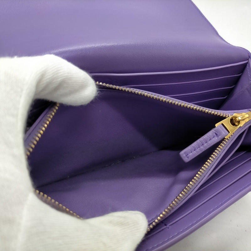 Bottega Veneta Long Wallet Purple