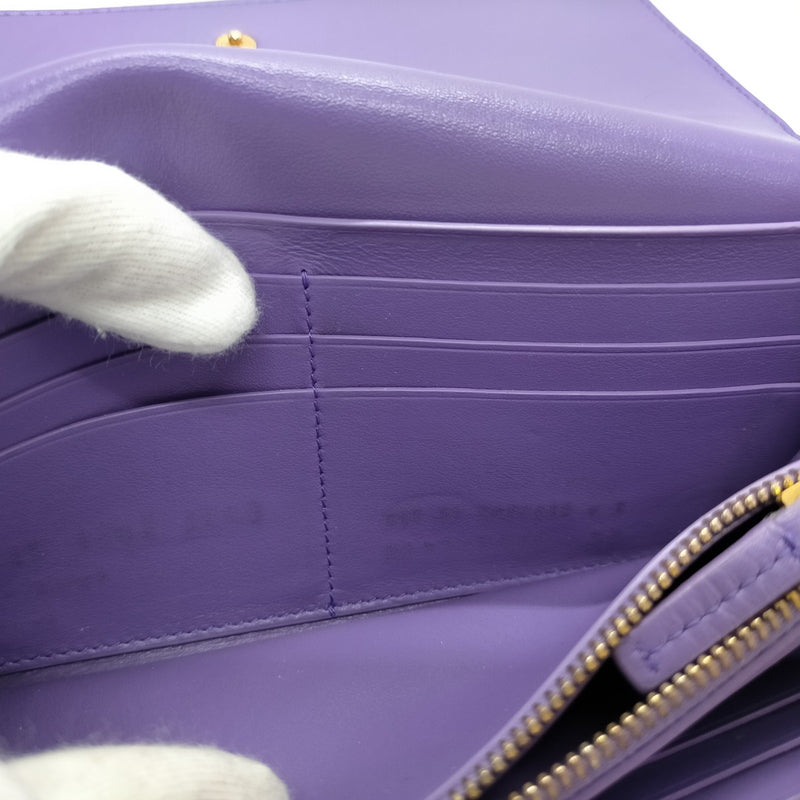 Bottega Veneta Long Wallet Purple