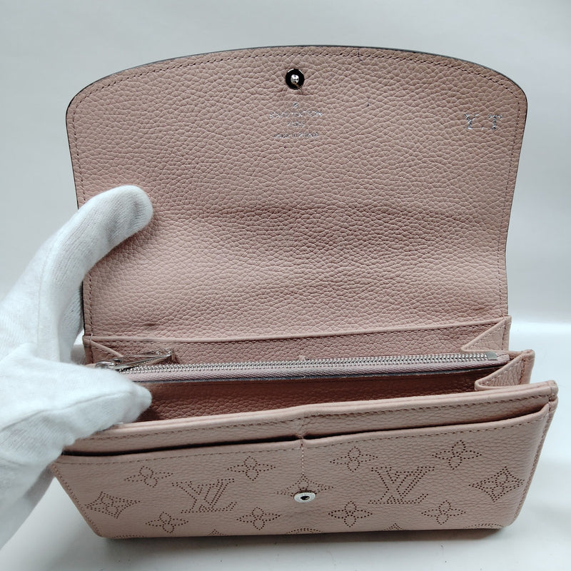 Louis Vuitton Lv Long Wallet Pink Mahina