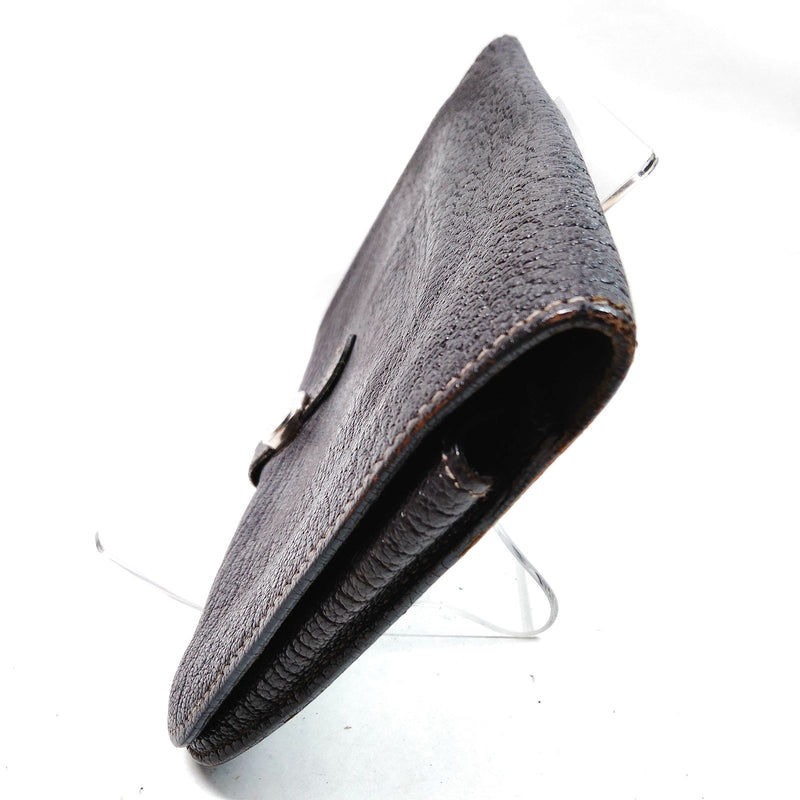 Hermes Long Wallet Brown Leather