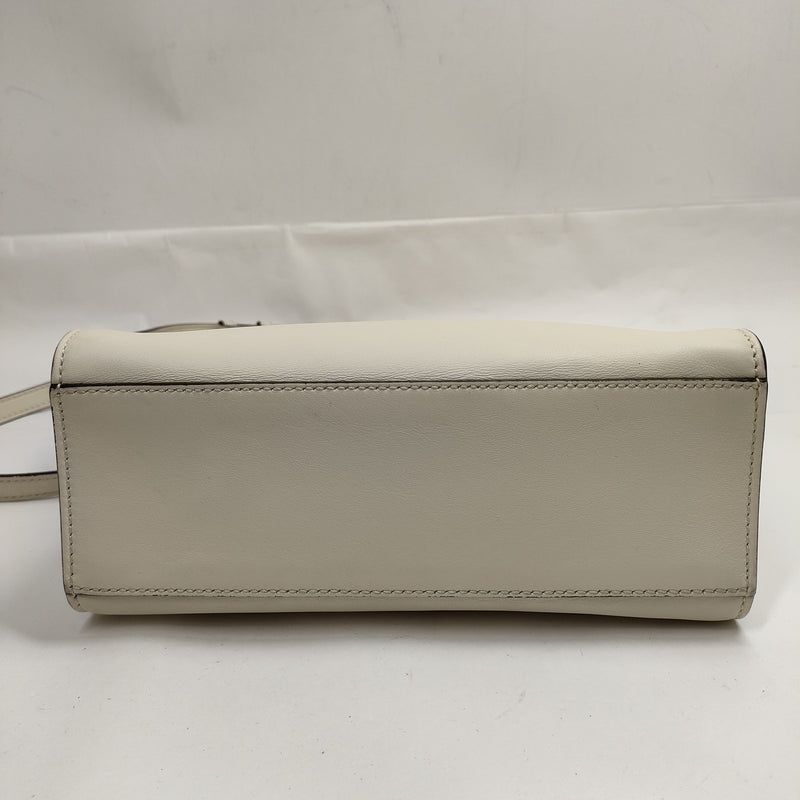 Gucci Hand Bag Beige Leather