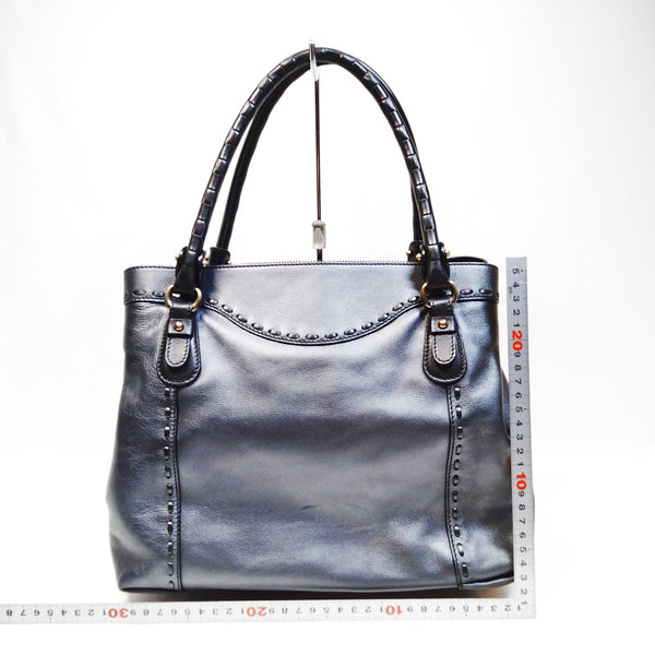 Ferragamo Hand Bag Black Leather