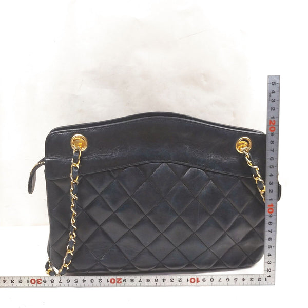 Chanel Shoulder Bag Matelasse Black