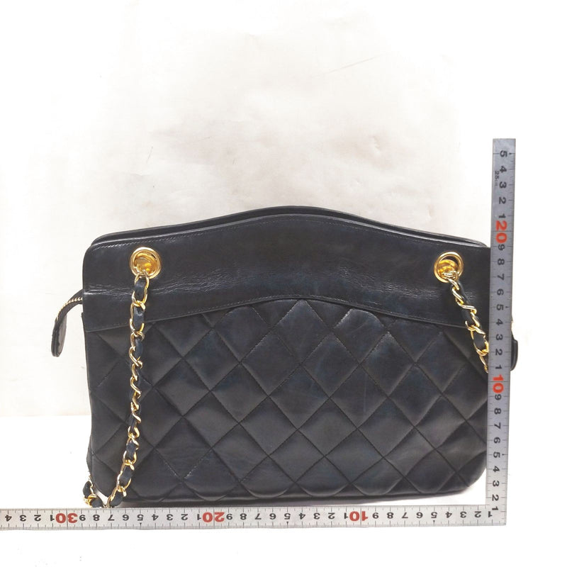 Chanel Shoulder Bag Matelasse Black