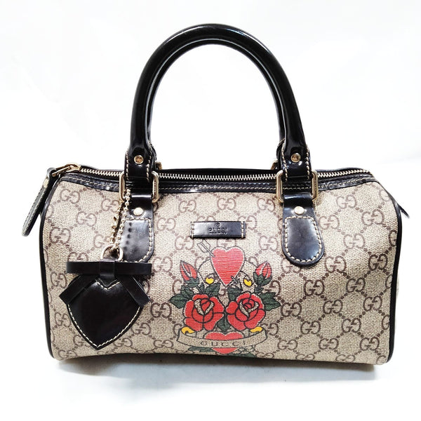 Gucci Hand Bag Brown Pvc