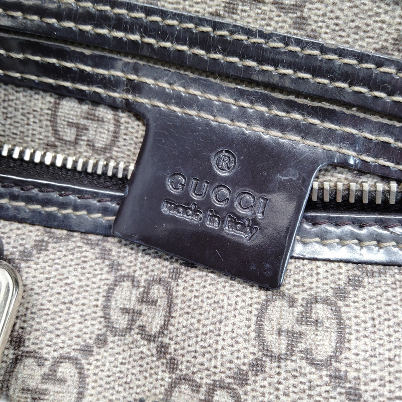 Gucci Hand Bag Brown Pvc