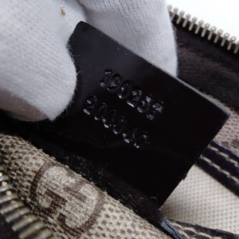 Gucci Hand Bag Brown Pvc