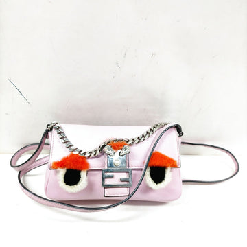 Fendi Crossbody Bag Pink Leather