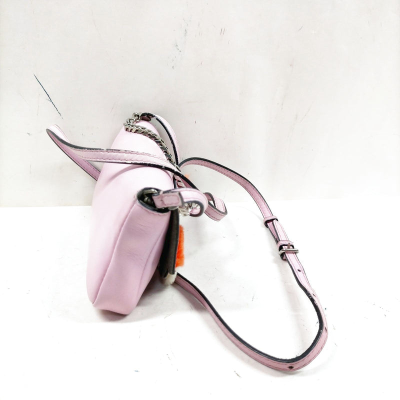 Fendi Crossbody Bag Pink Leather