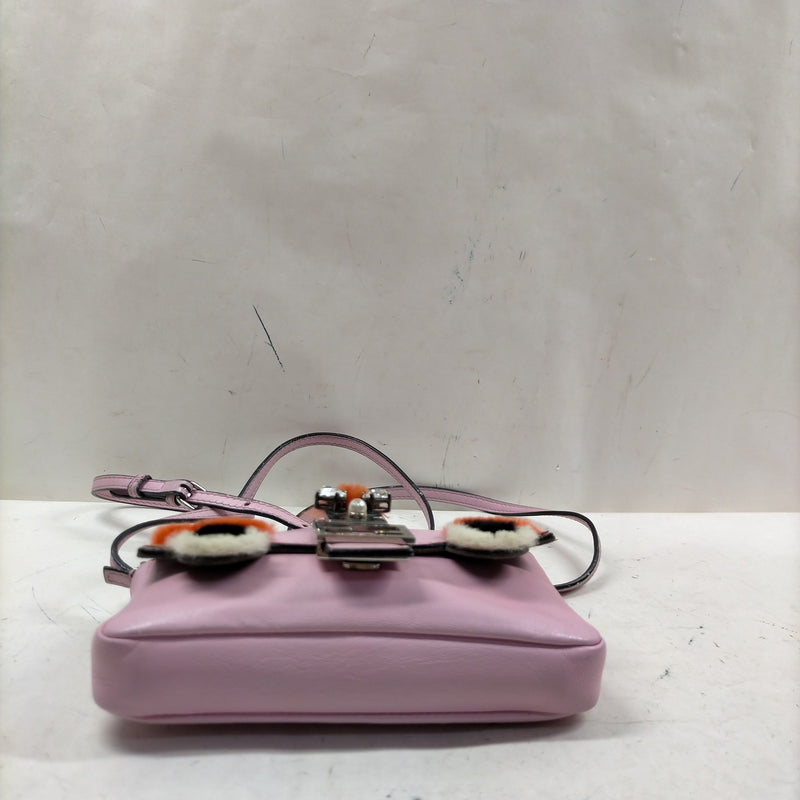 Fendi Crossbody Bag Pink Leather