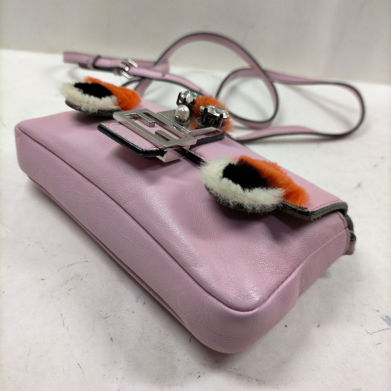 Fendi Crossbody Bag Pink Leather