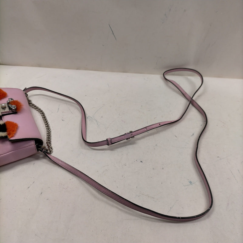 Fendi Crossbody Bag Pink Leather