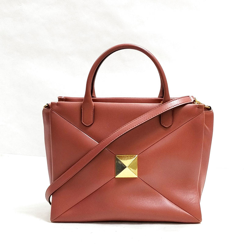 Valentino Garavani Hand Bag Pink Leather