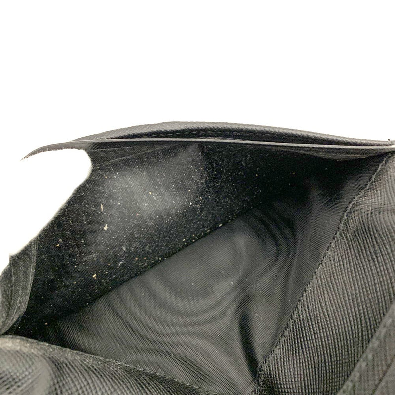 Prada Logo Saffiano Leather Long Bifold