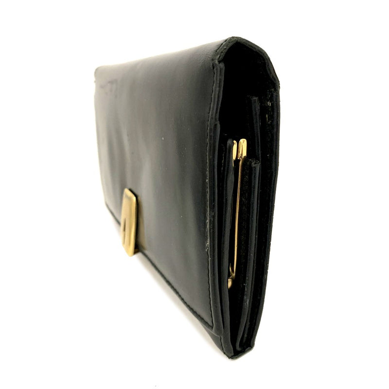 Gucci G Logo Clip Leather Long Bifold