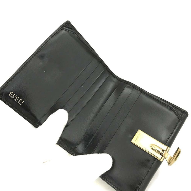 Gucci G Logo Leather Bifold Wallet Purse