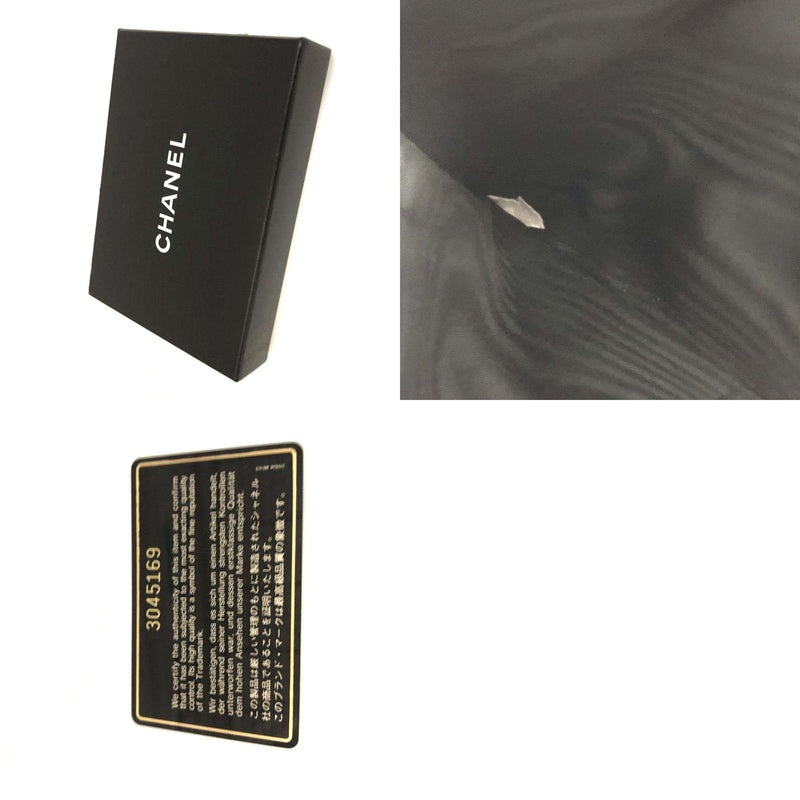 Chanel Cc Logo Grained Calfskin Bifold