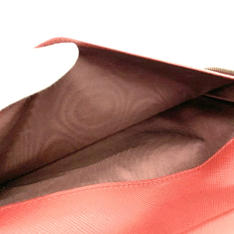 Prada Saffiano Leather Zip Around Long