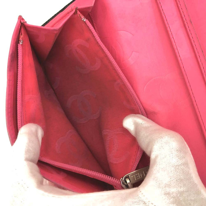 Chanel Combon Line Lambskin Long Bifold