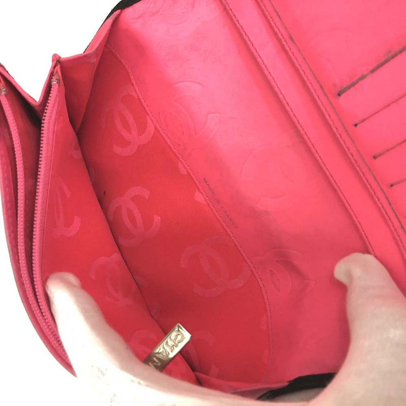 Chanel Combon Line Lambskin Long Bifold
