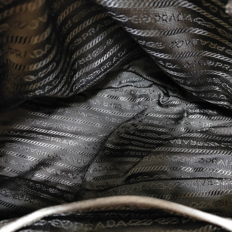 Prada Hand Bag Green Nylon