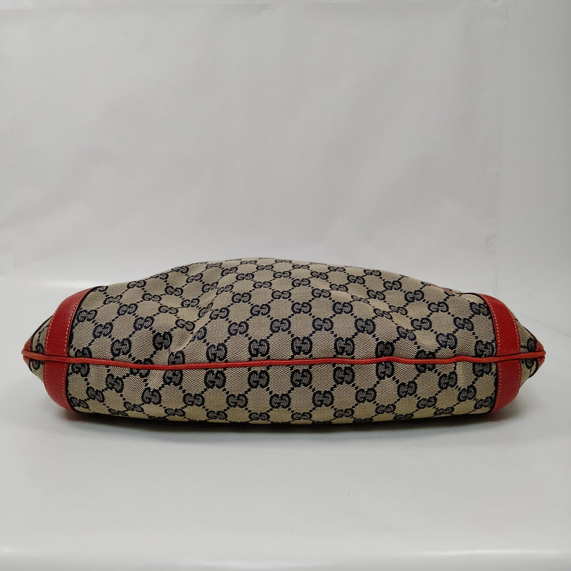 Gucci Tote Bag Navy Blue Canvas