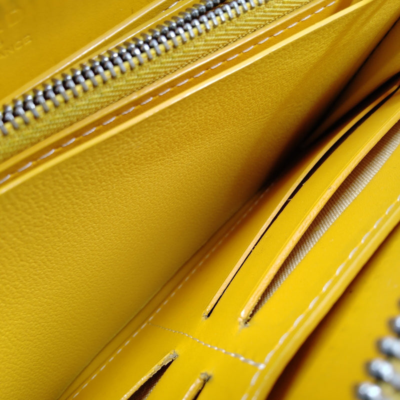 Goyard Long Wallet Yellow Pvc