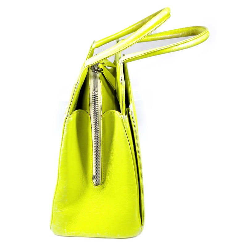 Versace Hand Bag Yellow Leather