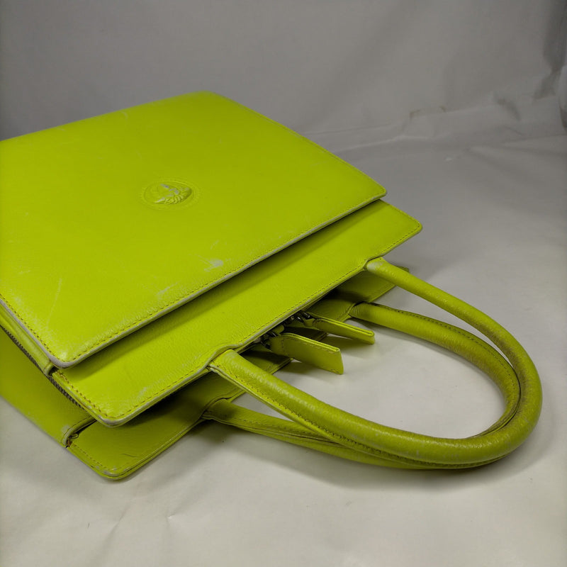 Versace Hand Bag Yellow Leather