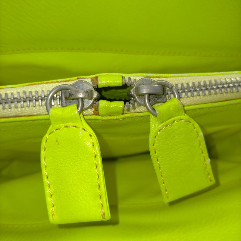 Versace Hand Bag Yellow Leather