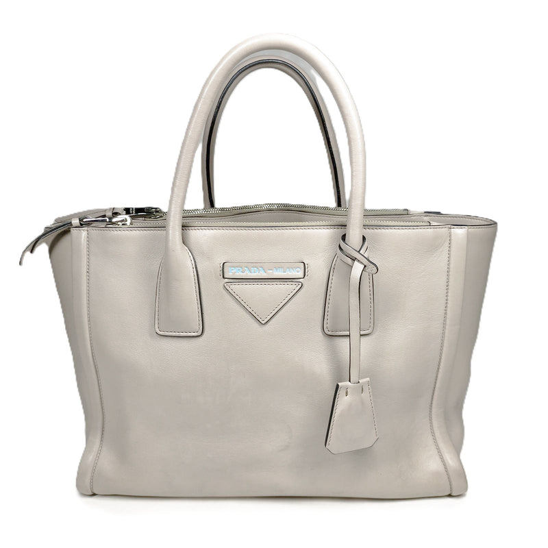 Prada Hand Bag Brown Leather