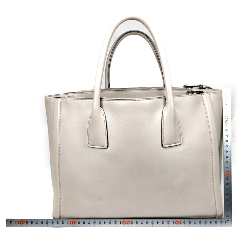 Prada Hand Bag Brown Leather