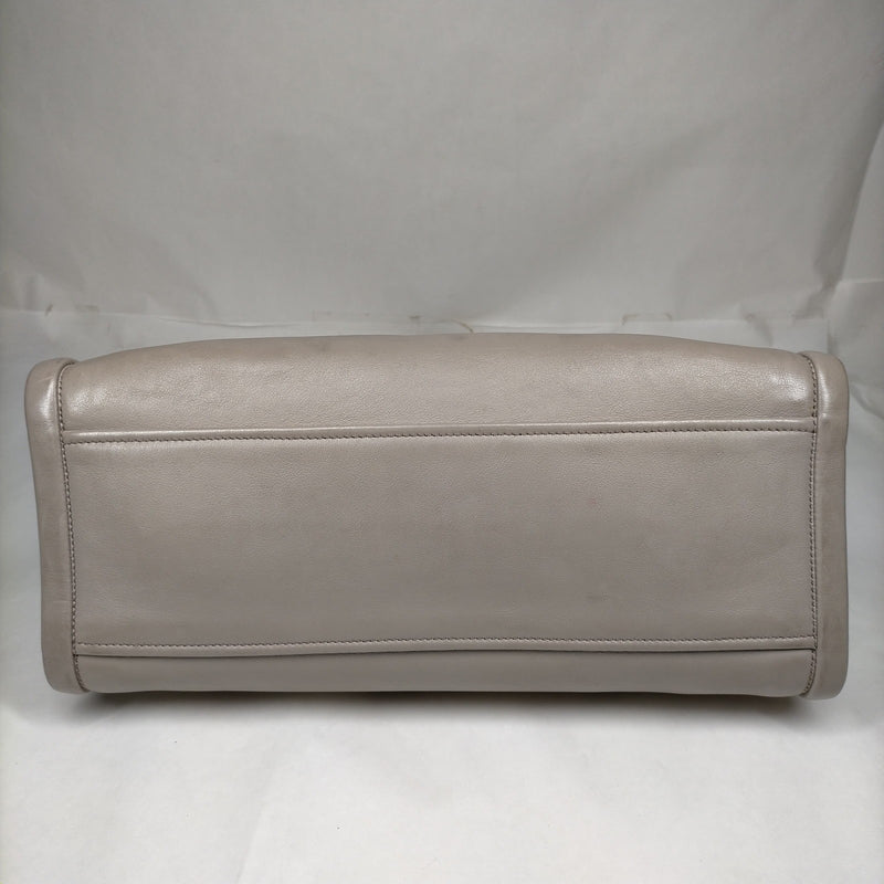 Prada Hand Bag Brown Leather