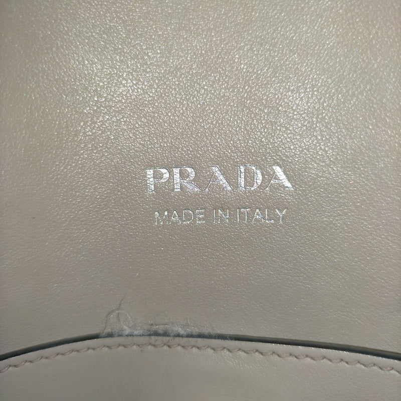 Prada Hand Bag Brown Leather