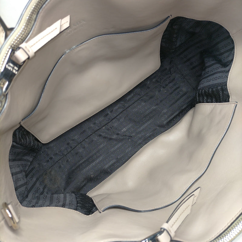 Prada Hand Bag Brown Leather