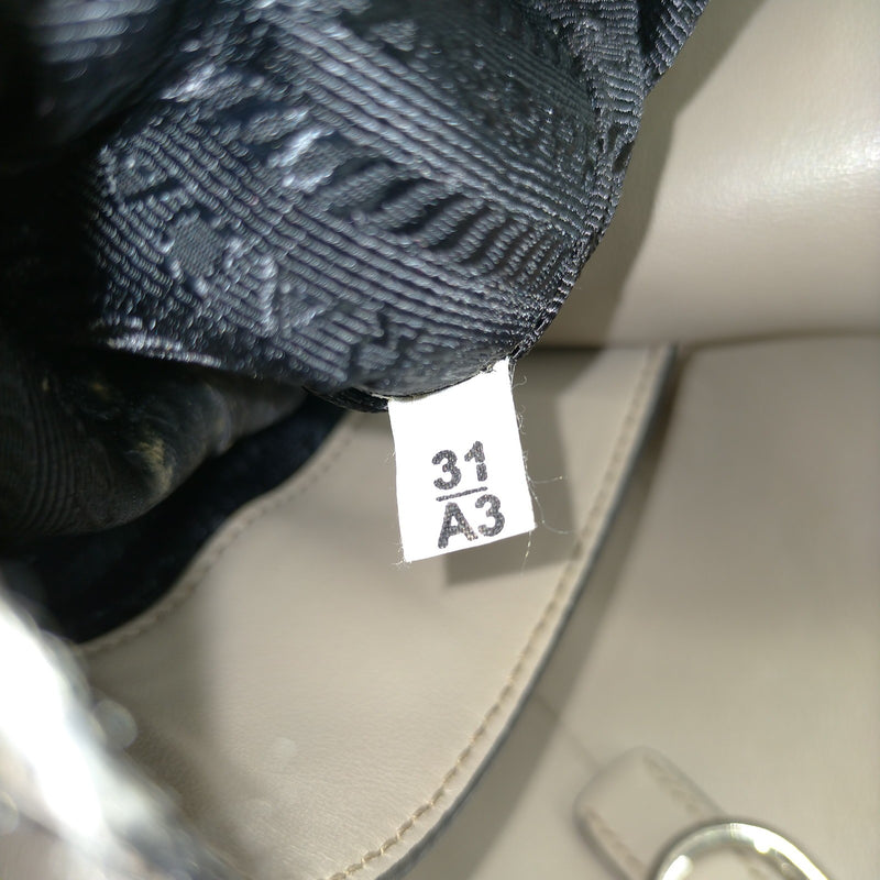 Prada Hand Bag Brown Leather