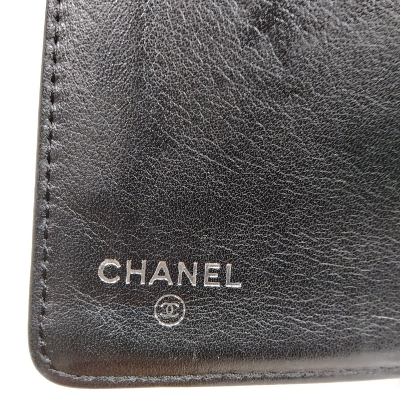 Chanel Long Wallet Black Patent Leather