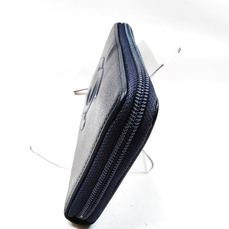 Chanel Long Wallet Navy Blue Caviarskin
