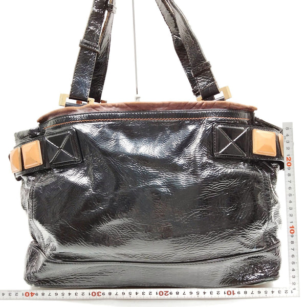 Chloe Hand Bag Black Patent Leather