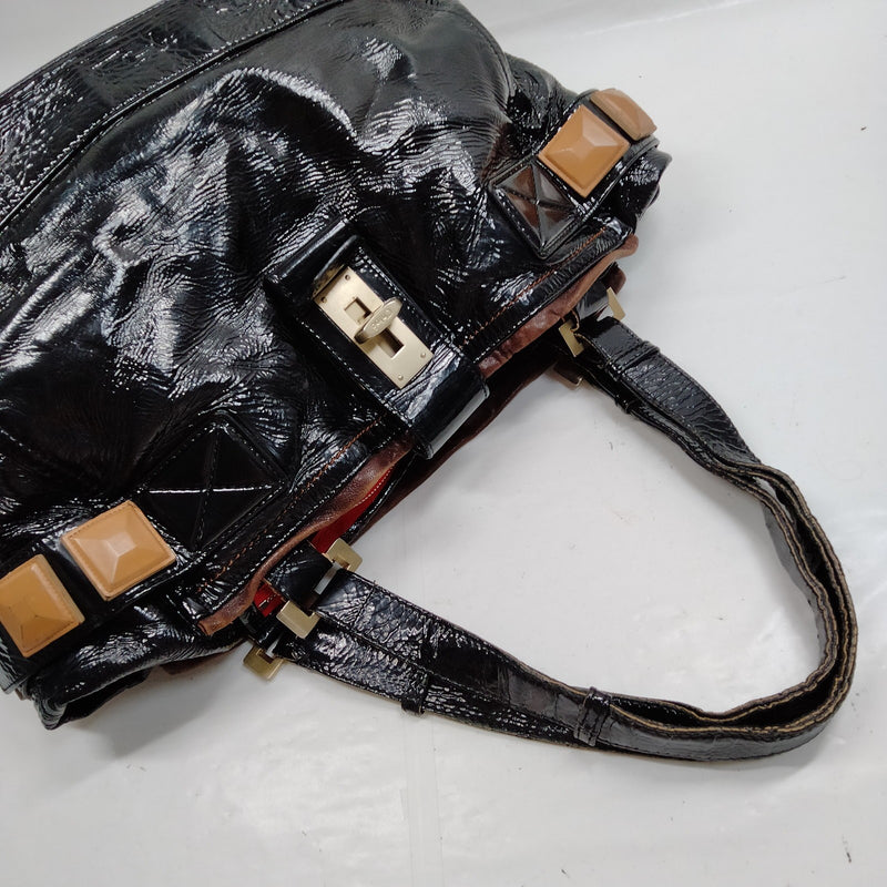 Chloe Hand Bag Black Patent Leather