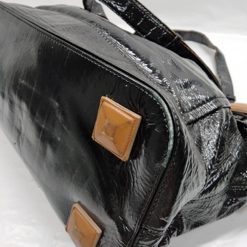 Chloe Hand Bag Black Patent Leather