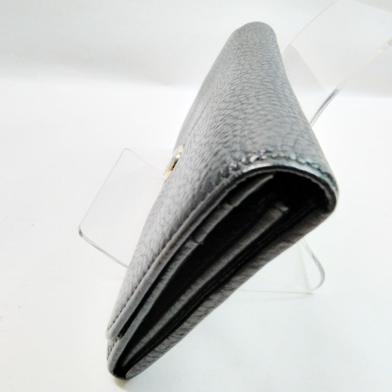 Bvlgari Long Wallet Black Leather