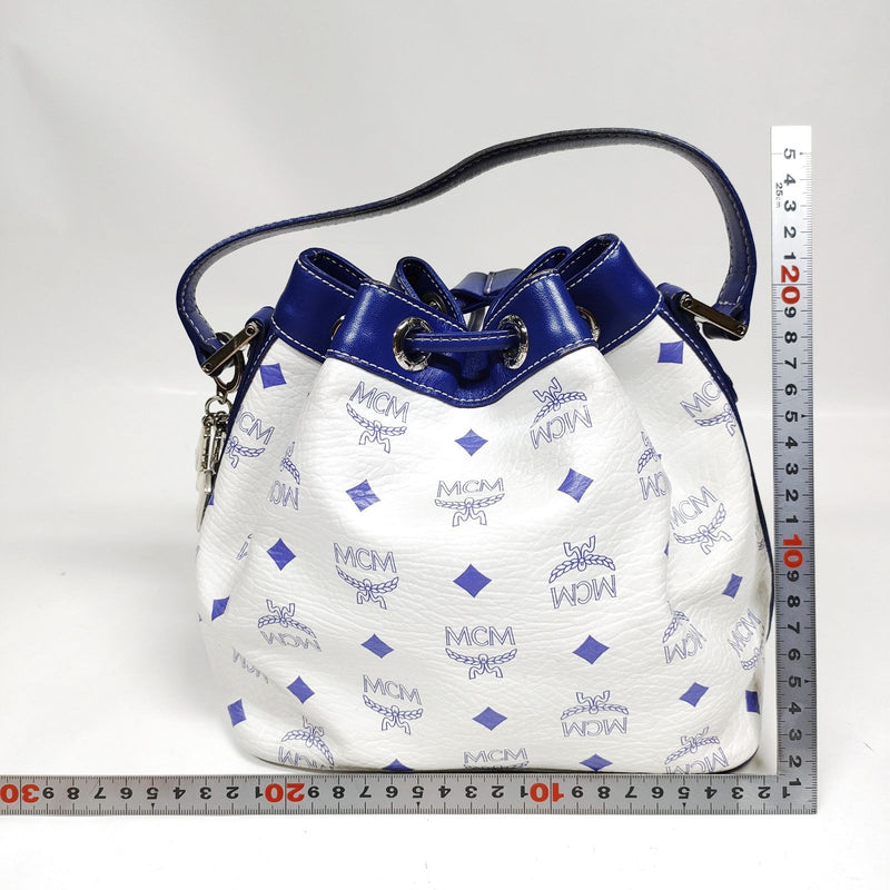 Mcm Hand Bag White Pvc